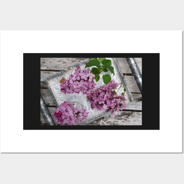 Fragrant purple Lilacs in a vase Wall Art by ikshvaku